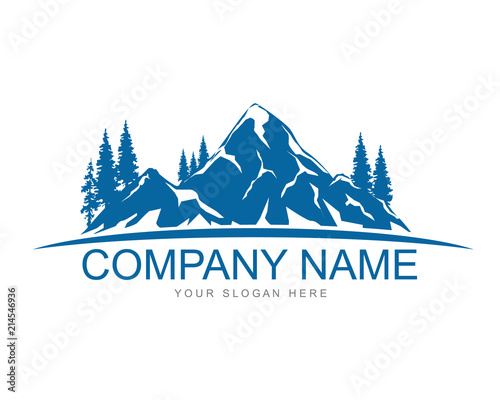 creative mountain logo template 