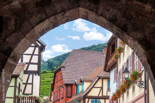 Ribeauvillé. Maisons à colombages, Alsace, Haut Rhin. Grand Est