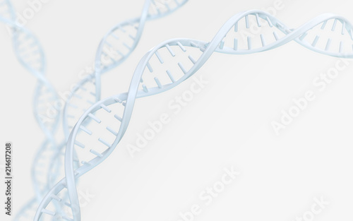 DNA helix of Genetic engineering and gene manipulation, molecule or atom, Abstract structure for Science or medical background.