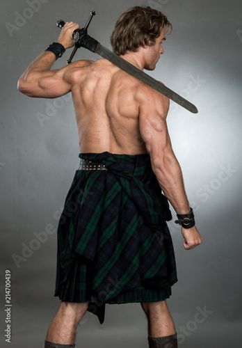 Highlander Man in Kilt