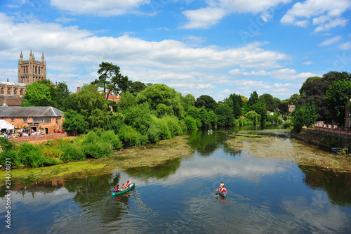 Canoeing on the River Wye in hereford