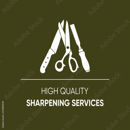 High quality sharpening services icon