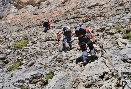 Am Pisciadu-Klettersteig, Sellagruppe, Dolomiten