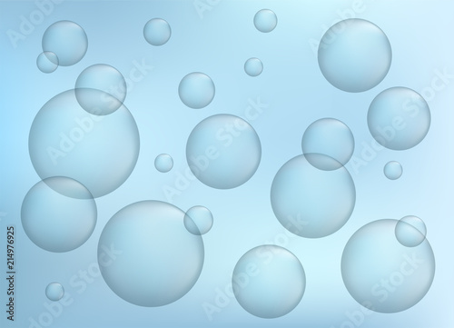 Flying bubbles background