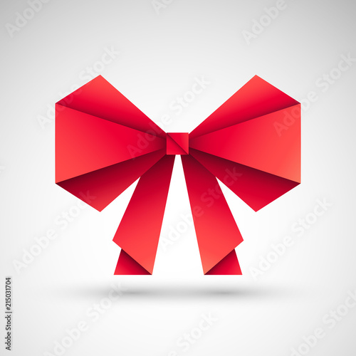 kokarda origami wektor
