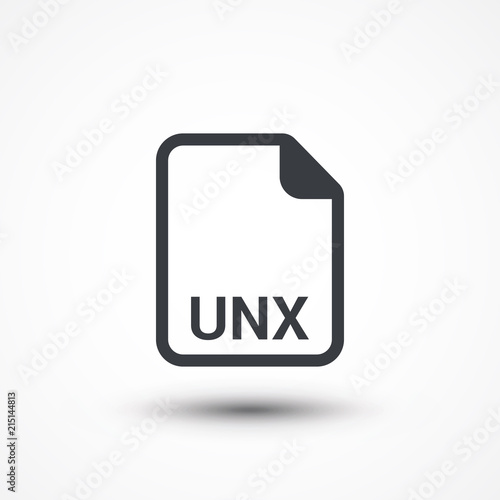 UNX text file extension icon