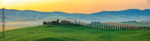 Najpiękniejszy widok w Toskanii we Włoszech.