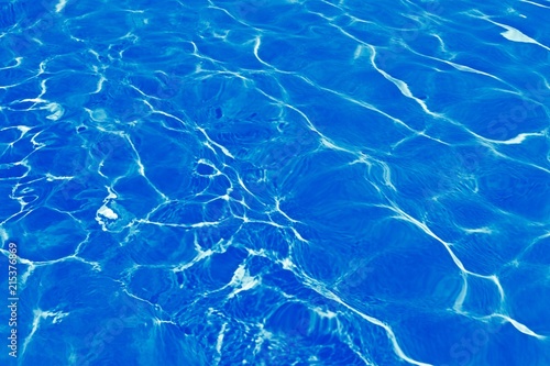 close-up view of clear swimming pool water