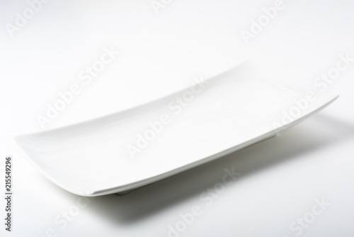 a white rectangular plate