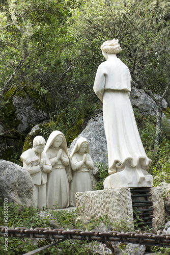 FATIMA, PORTUGAL - June 13, 2018: Fatima in Portugal is a place of revelation to the angel shepherds