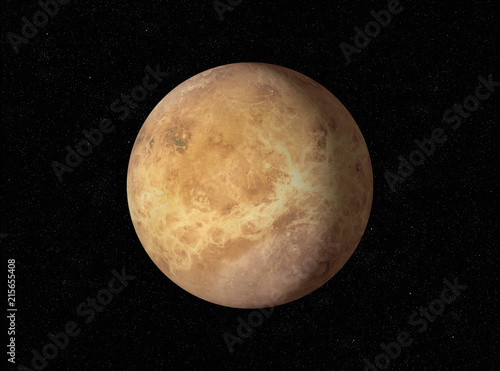 3D rendering of planet Venus