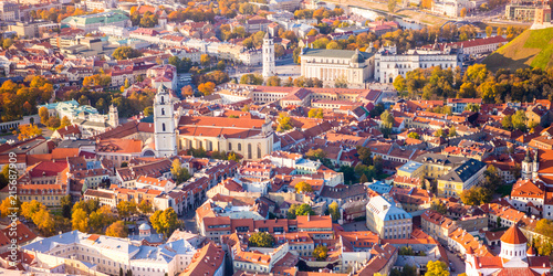 Aerial view of Vilnius, Lithuania