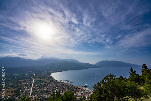 Mountain Ainos from the top of Kefalonia Greece