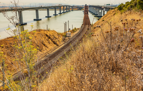 Three bridge way across the Benicia Martinez bridge