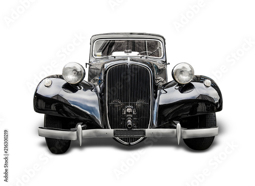 old car Traction Avant isolated