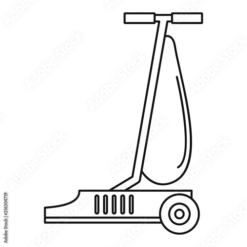 Commercial vacuum cleaner icon. Outline commercial vacuum cleaner vector icon for web design isolated on white background
