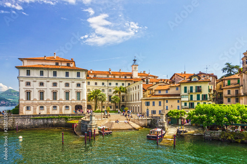 Stresa, Italy: Isola Superiori dei Pescatori island, Lombardy.