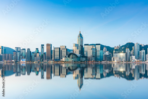 Hongkong city skyline scenery