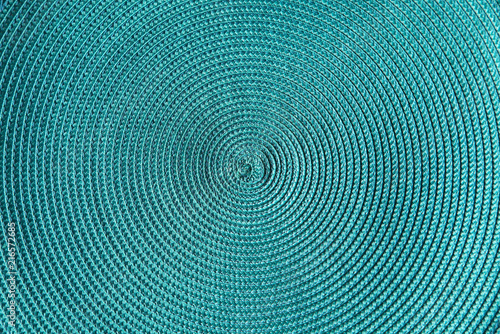 decorative napkin / turquoise color decorative background with circular lines