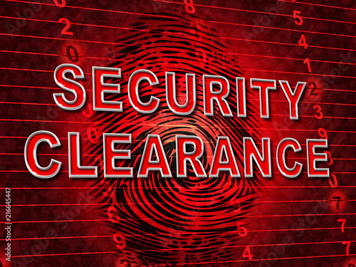 Security Clearance Cybersecurity Safety Pass 3d Illustration