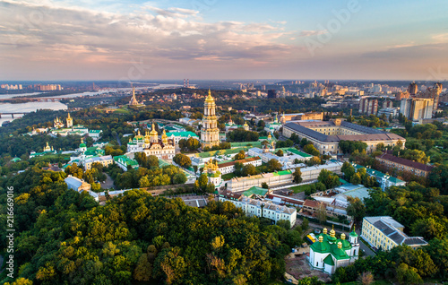 Aerial view of Pechersk Lavra in Kiev, the capital of Ukraine