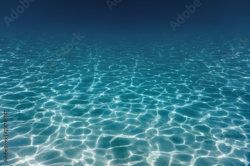 Sandy sea bottom Underwater background