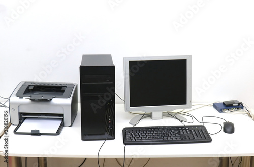 Desktop computer work station