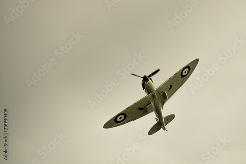Spitfire doing a manoeuvre