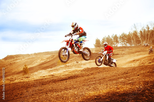 motocross competitions on the track