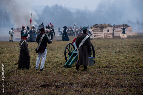 Reconstruction of the battle of the war of 1812