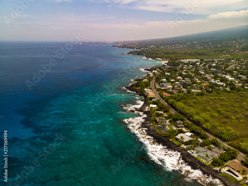 Kona Coast, Hawaii - The Big Island Aerial 