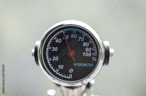 hygrometer close-up isolated