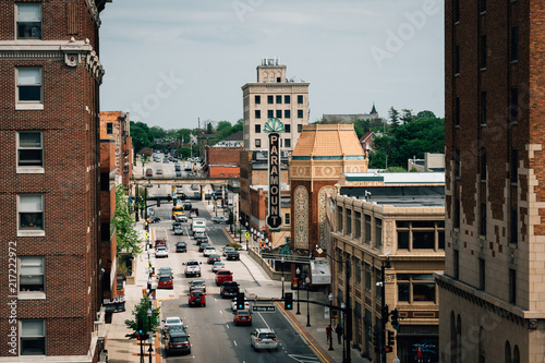 Galena Boulevard and the Paramount Theater in Aurora, Illinois