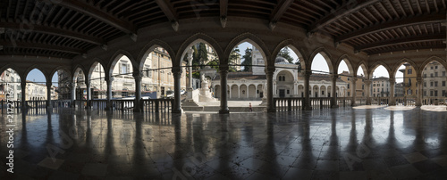 panoramic image of the Loggia del Lionello in Udine