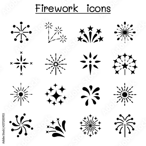 Firework & Firecracker icon set