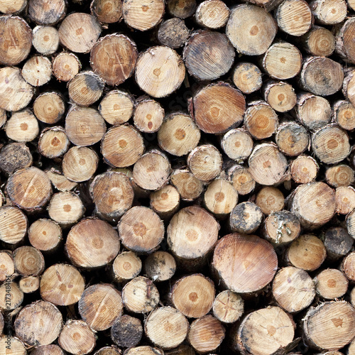 Log Pile Seamless Repeating Background