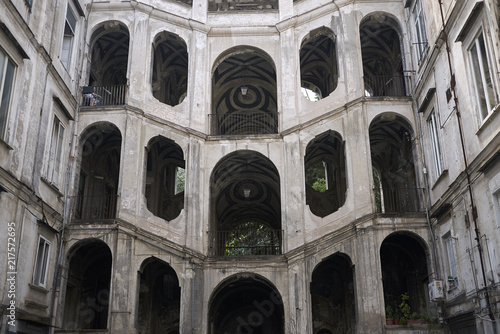 Naples, Italy - July 24, 2018 : View of Palazzo Sanfelice