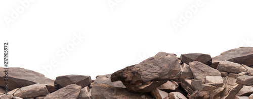 rock isolated on white background