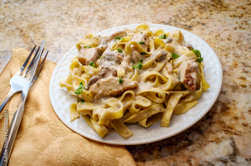 Fettuccine Alfredo Grilled Chicken