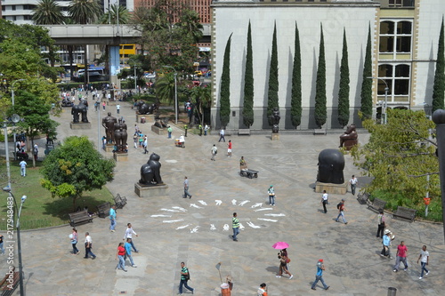 Plaza botero en Medellín 