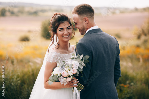 Happy couple.Wedding photo.Couple in love