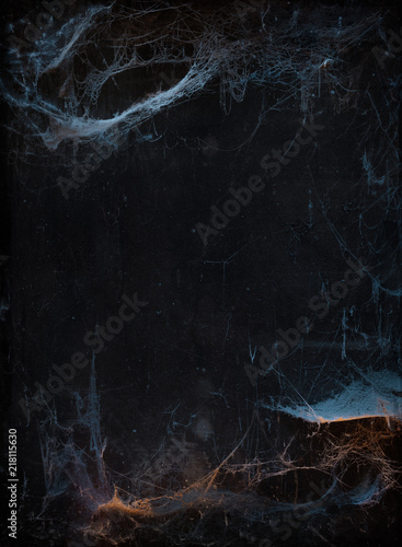 Halloween background with cobweb