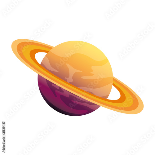 universe planet saturn space icon