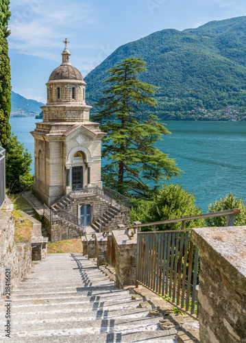 Scenic sight in Brienno, on the Como Lake, Lombardy, Italy.