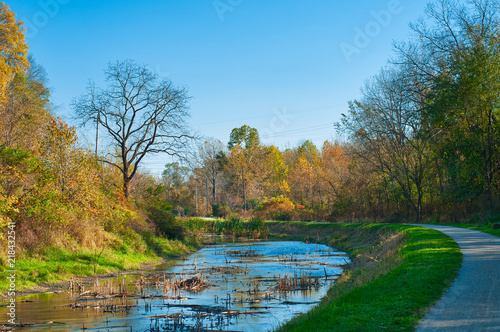 Canal towpath walk