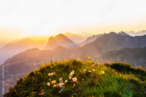 Sunrise in Mountains