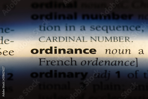 ordinance