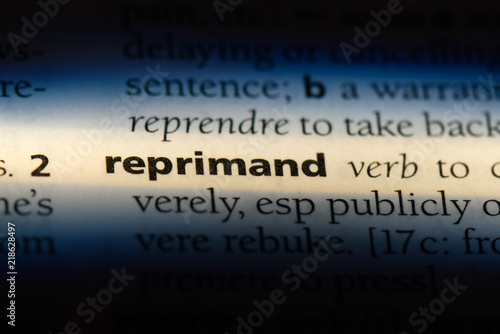 reprimand