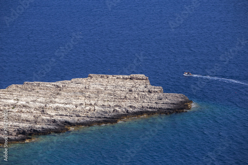 Vis coastline near Mala Travna cove, Croatia. 