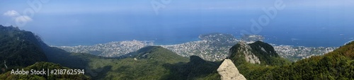 panorama from mount epomeo in ischia